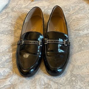 Loafers black patent